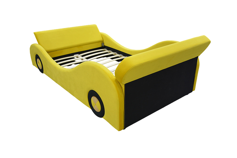 1421 Lits de Voiture Jaune frappants verse les enfants
