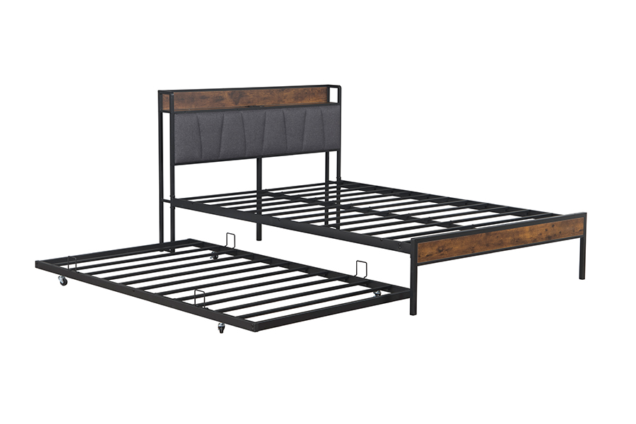 Cadre de Lit de Style Industriel 4550-1U
