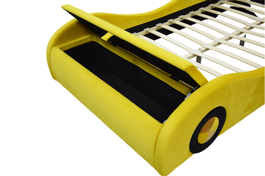 1421 Lits de Voiture Jaune frappants verse les enfants
