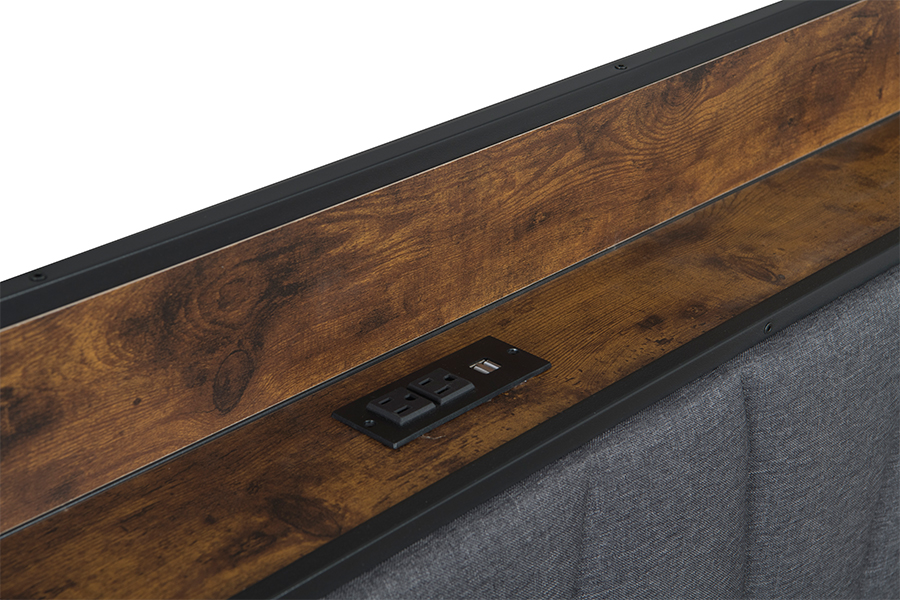 Cadre de Lit de Style Industriel 4550-1U
