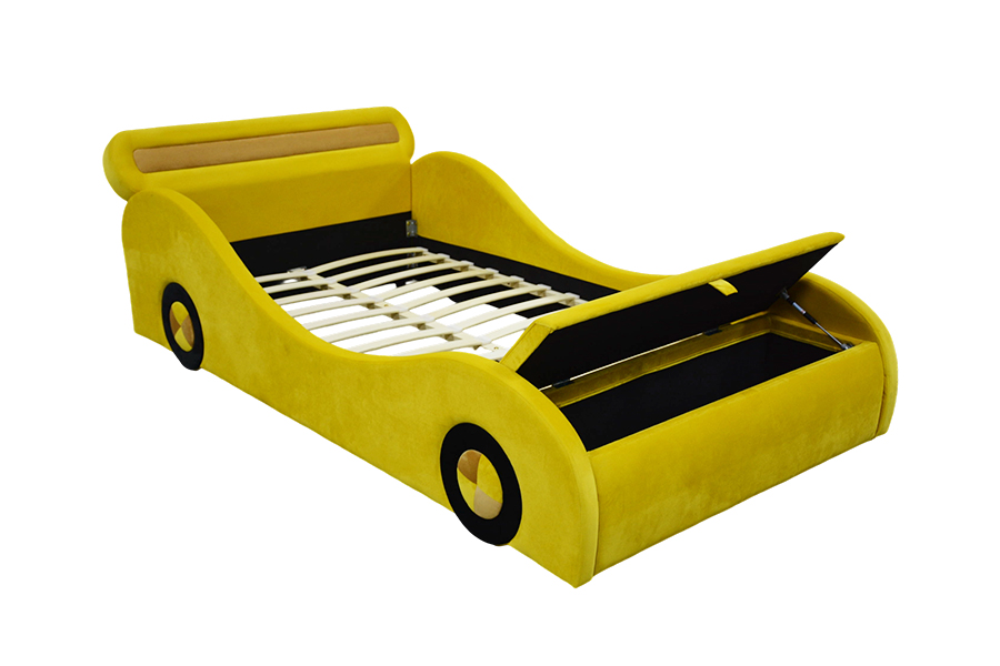 1421 Lits de Voiture Jaune frappants verse les enfants