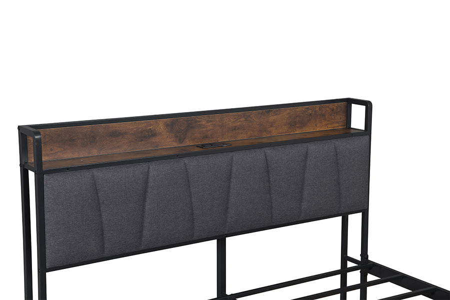 Cadre de Lit de Style Industriel 4550-1U