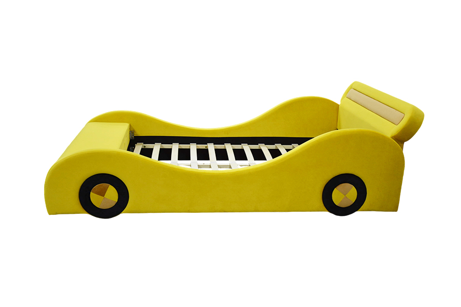 1421 Lits de Voiture Jaune frappants verse les enfants