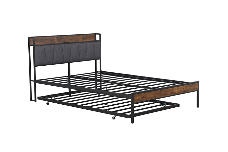 Cadre de Lit de Style Industriel 4550-1U