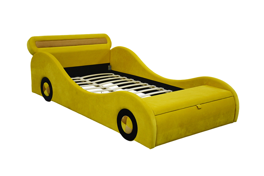 1421 Lits de Voiture Jaune frappants verse les enfants