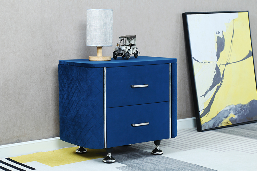 Table de la nuit et / éclairée du Velvet de diamant WSS 954