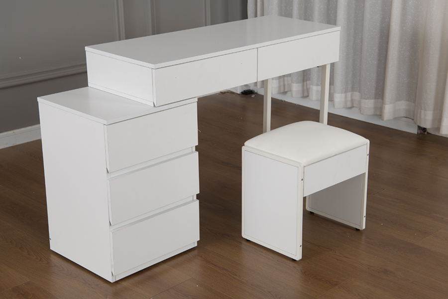 WSS992 TABLE DE CASSE-TÊTE MINIMALISTE EN BLANC PUR