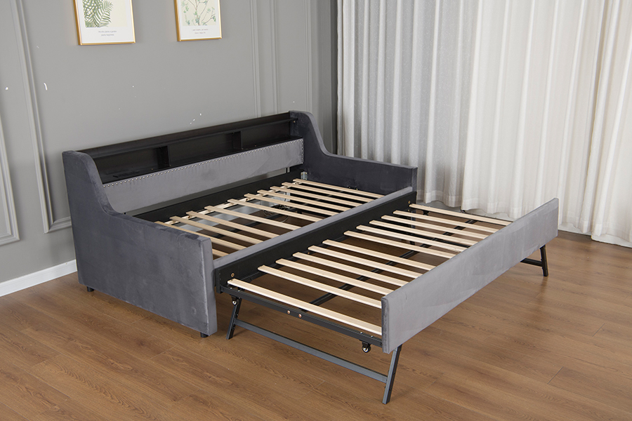 4857-1U SOFA COUVERT DE TISSU EN VELOURS Doux à Gorgne