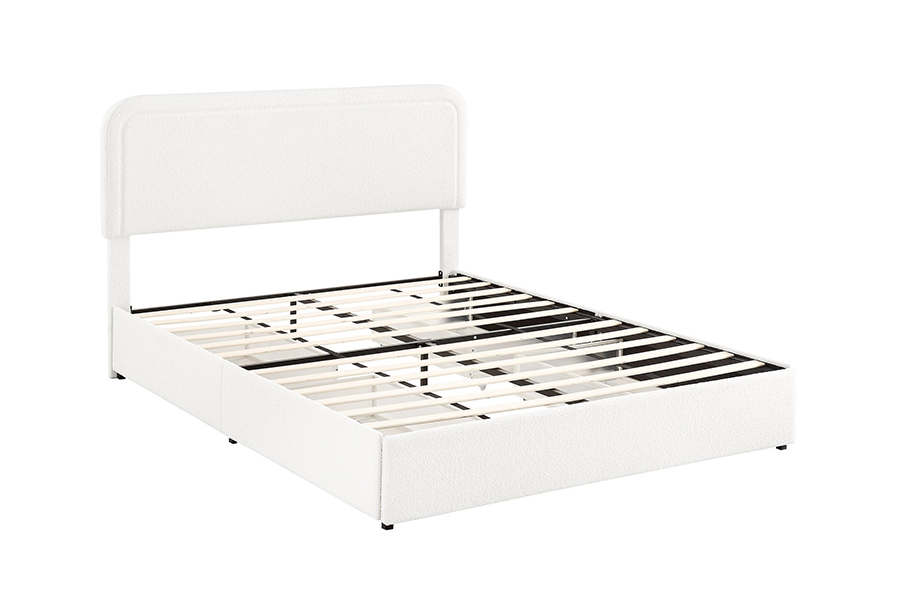 Tiroirs de rangement de lit N3, cadres de lit de rangement rembourrés durables