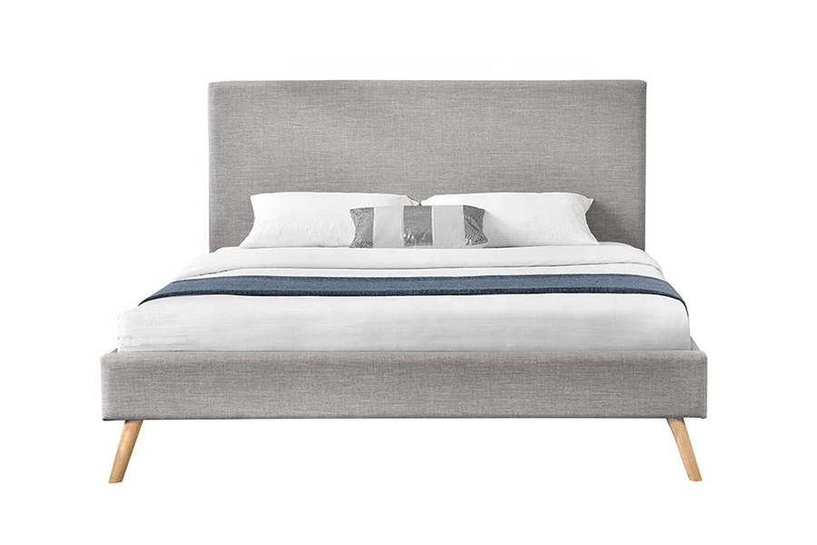 1281 Tête de lit simple en tissu Lit rembourré