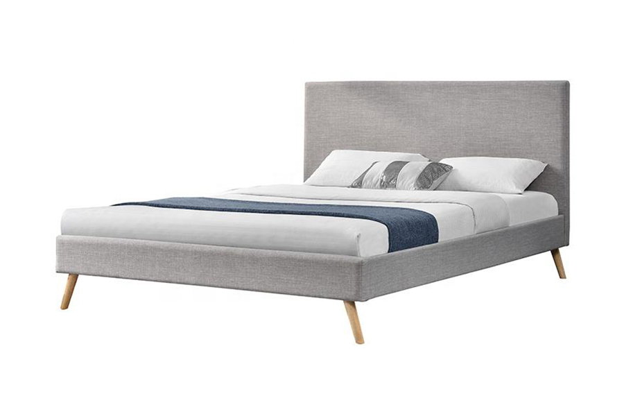 1281 Tête de lit simple en tissu Lit rembourré