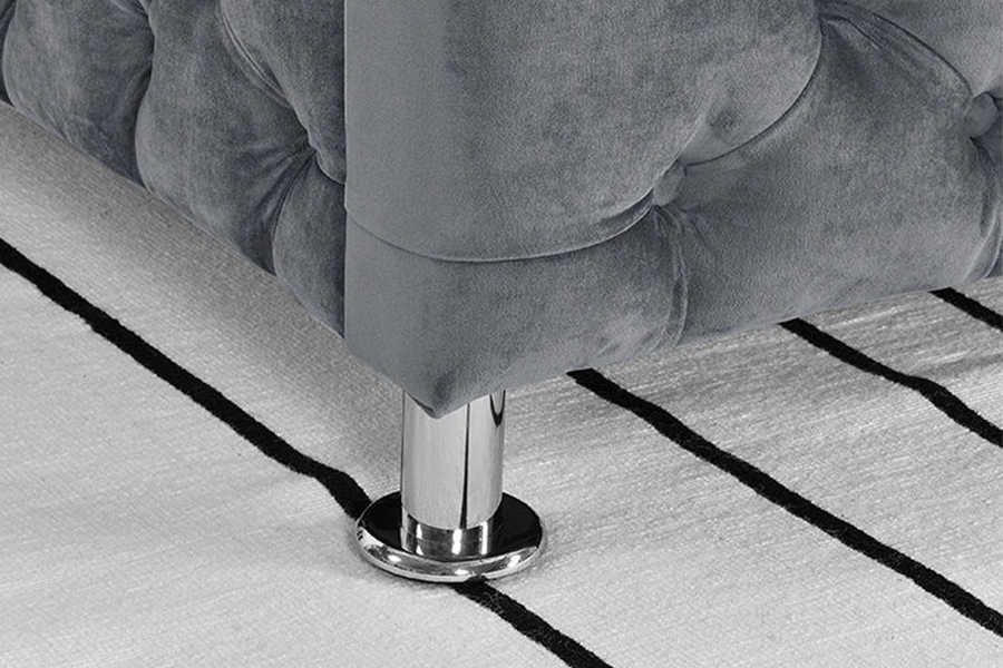 1268 Lit rembourré en tissu de style luxueux
