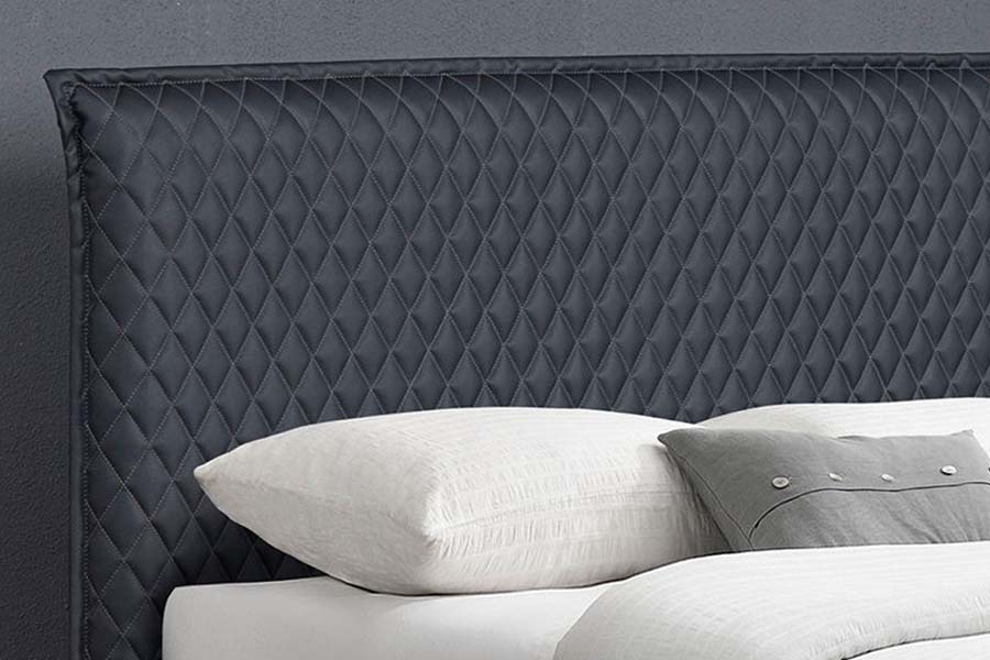 1664 Lit Bett en cuir Lit rembourré de style moderne