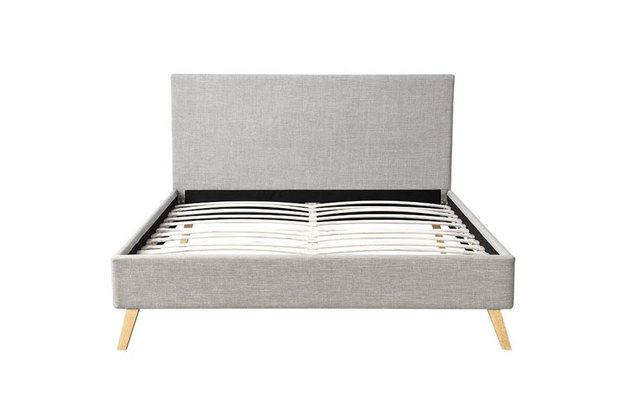 1525 Lit rembourré à rembourrage doux avec cadre en bois double taille