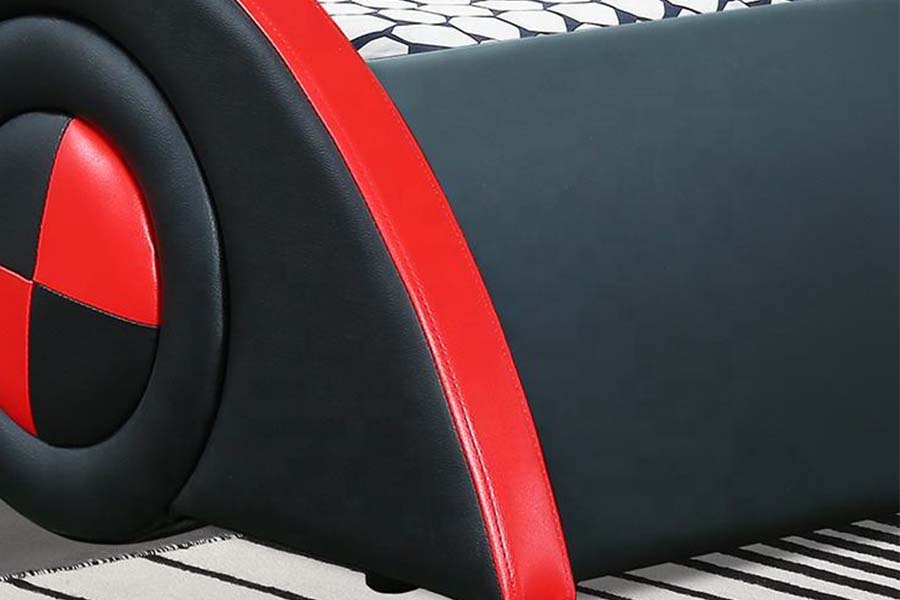 1510 Lits de voiture en cuir Cool Shape pour enfants