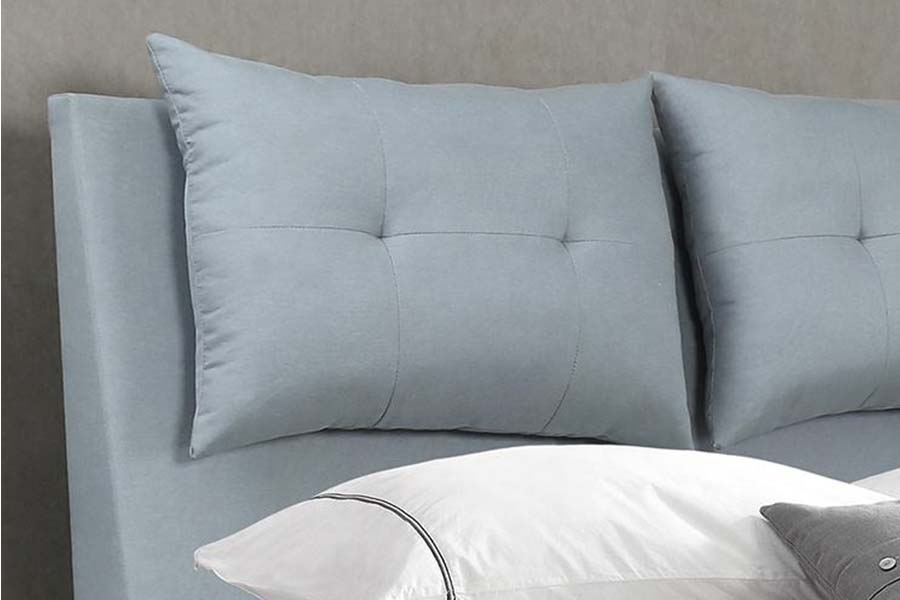 Lit rembourré au design moderne de style MDF avec cadre d'oreiller 1503