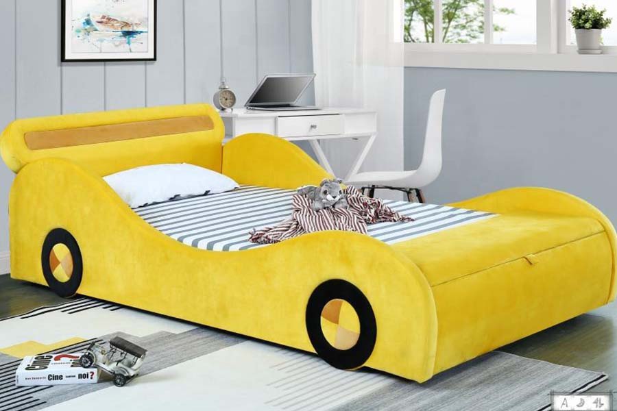 1497 Lits de voiture de style super voiture de course en forme de S pour enfants