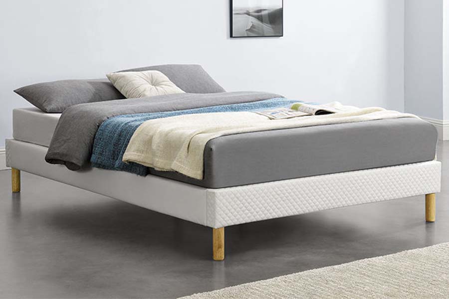 Lit haut 1469 avec lit rembourré en tissu PU