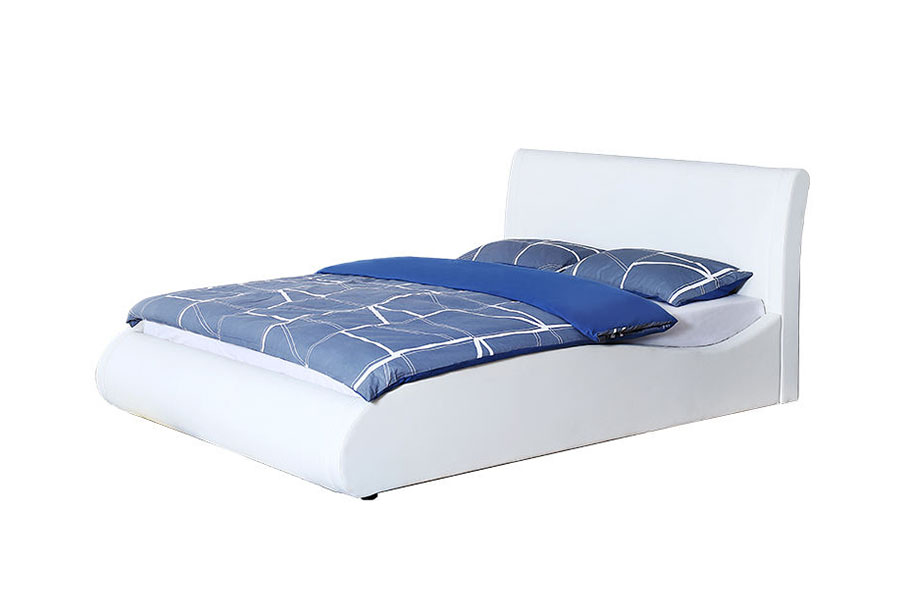 Cadre de lit de rangement pour chambre à coucher, en similicuir, à tête de lit souple, avec ascenseur à gaz, 1280G